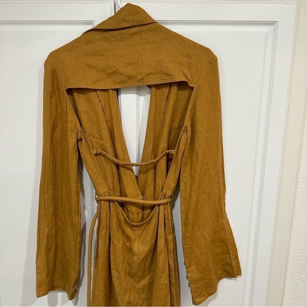 Nanushka  Farah Open-back  Wrap Midi Dress size M - Picture 9 of 11